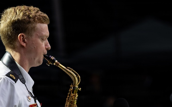 The U.S. Army Blues perform at the Great American State Fair