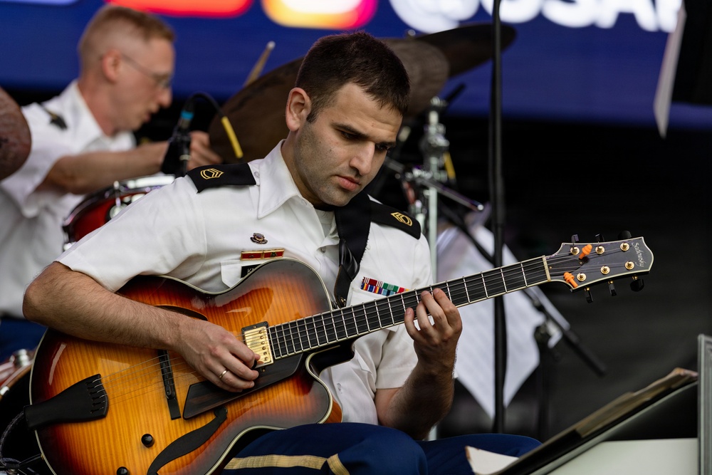 The U.S. Army Blues perform at the Great American State Fair