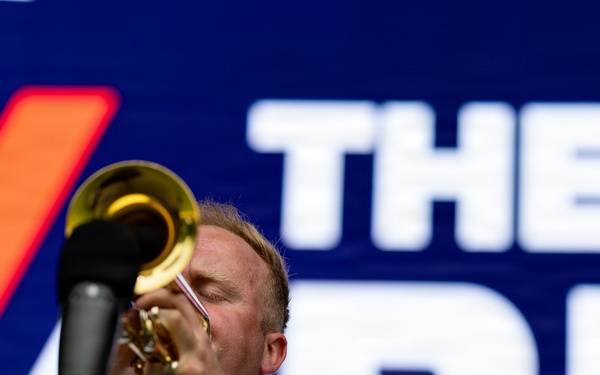 The U.S. Army Blues perform at the Great American State Fair