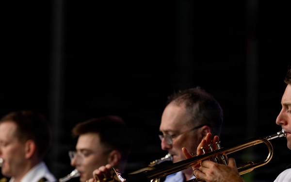 The U.S. Army Blues perform at the Great American State Fair