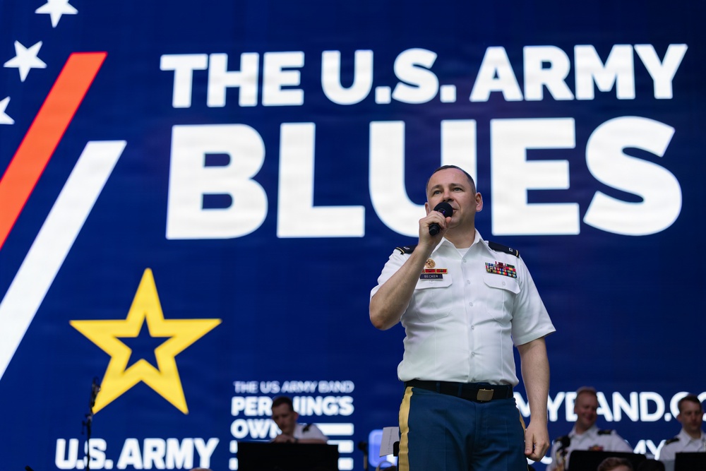 The U.S. Army Blues perform at the Great American State Fair