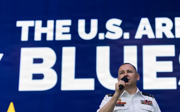 The U.S. Army Blues perform at the Great American State Fair