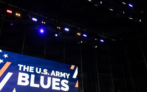 The U.S. Army Blues perform at the Great American State Fair