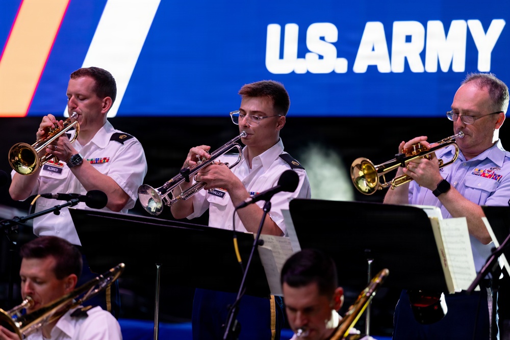 The U.S. Army Blues perform at the Great American State Fair