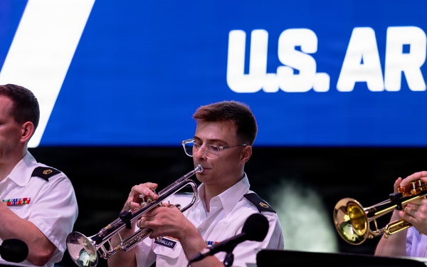 The U.S. Army Blues perform at the Great American State Fair