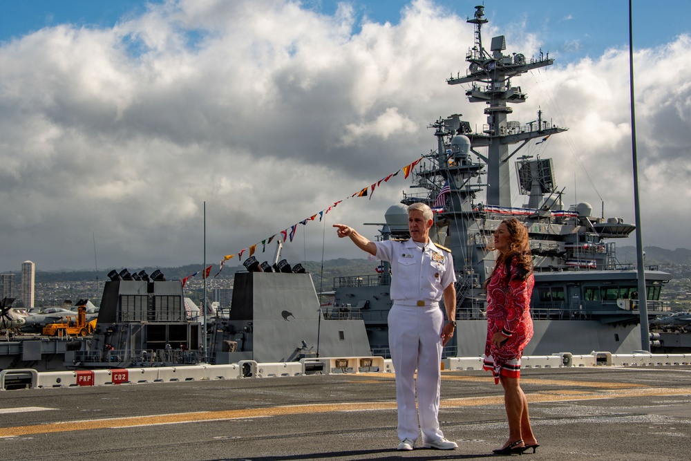 Hawaii News Now Interviews Adm. Koehler Aboard USS Essex During RIMPAC 26
