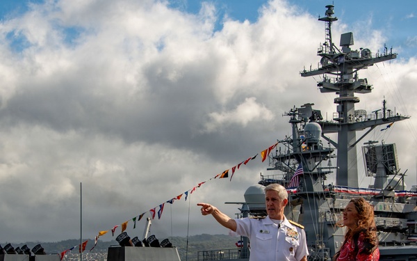 Hawaii News Now Interviews Adm. Koehler Aboard USS Essex During RIMPAC 26