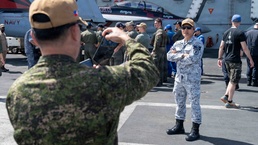 USS Theodore Roosevelt (CVN 71) Participates in Open Ship Day During RIMPAC 26