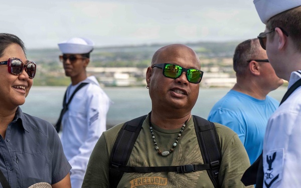 USS Theodore Roosevelt (CVN 71) Participates in Open Ship Day During RIMPAC 26