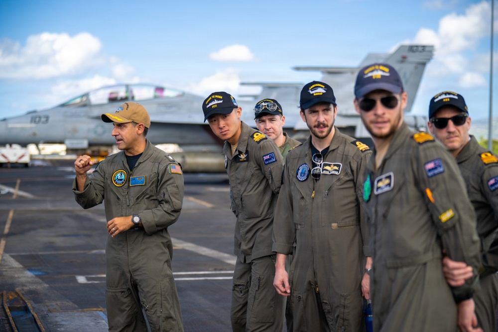 USS Theodore Roosevelt (CVN 71) Participates in Open Ship Day During RIMPAC 26