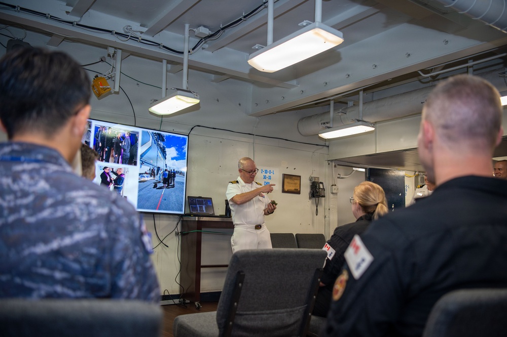 Partner Chaplains Tour USS Essex During RIMPAC 26