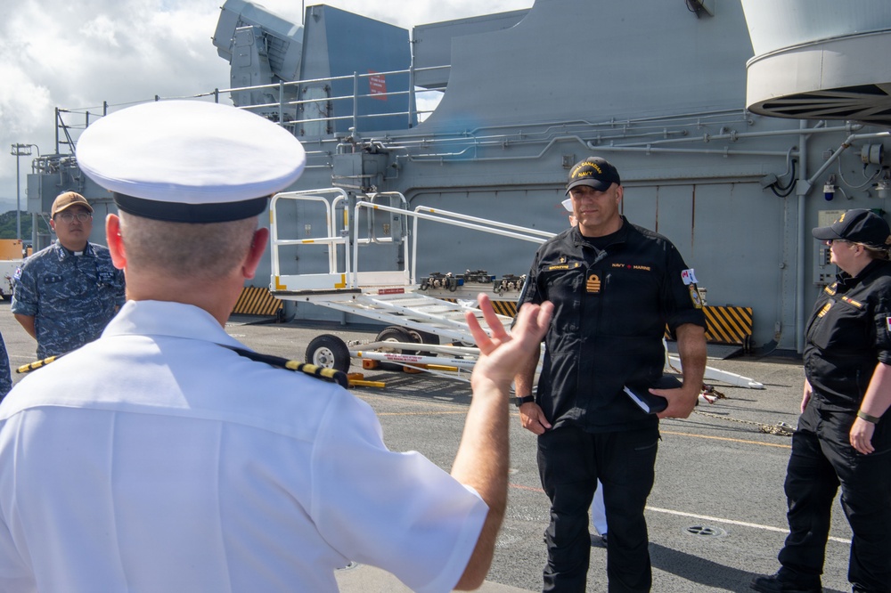 Partner Chaplains Tour USS Essex During RIMPAC 26