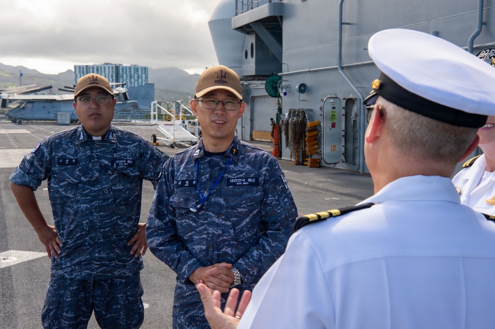 Partner Chaplains Tour USS Essex During RIMPAC 26
