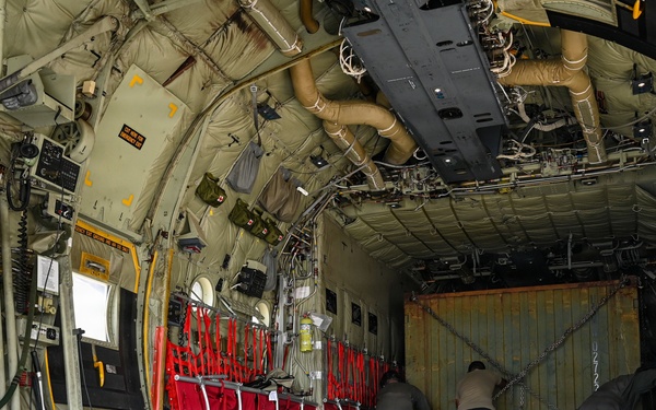 346th AEW and LCF-24 load supplies for Venezuela Relief