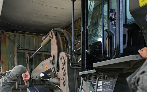 346th AEW and LCF-24 load supplies for Venezuela Relief