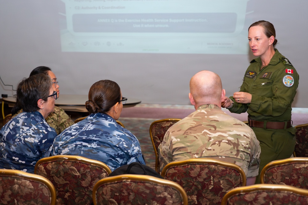 Medical Academics brief during Exercise RIMPAC 2026
