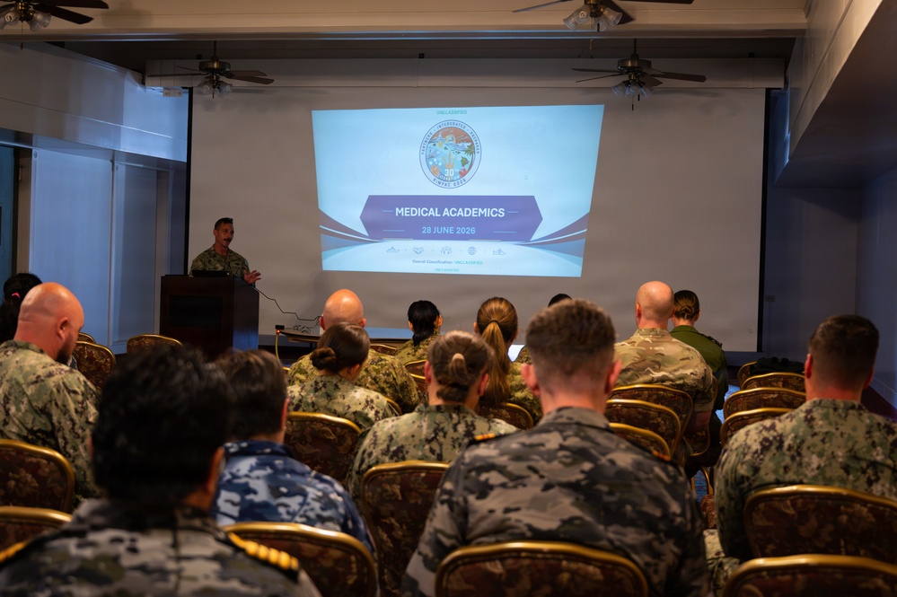 Medical Academics brief during Exercise RIMPAC 2026