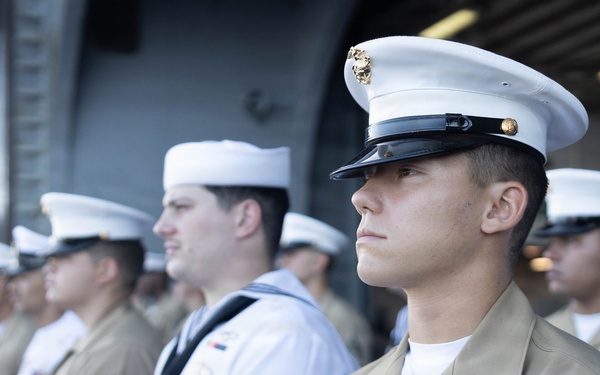 USS Kearsarge Holds a Burial at Sea Ceremony