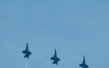 Blue Angels fly over Baltimore during SAIL250