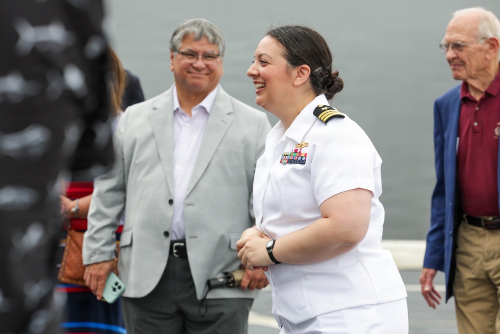 Navy League Tours USS Arlington