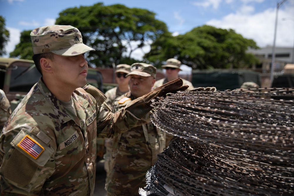 U.S. Army Reserve Soldiers from the 364th Expeditionary Sustainment Command Perform Equipment Pickup for RIMPAC 2026