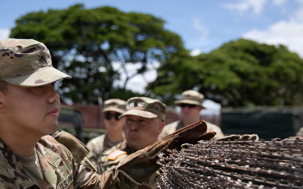 U.S. Army Reserve Soldiers from the 364th Expeditionary Sustainment Command Perform Equipment Pickup for RIMPAC 2026