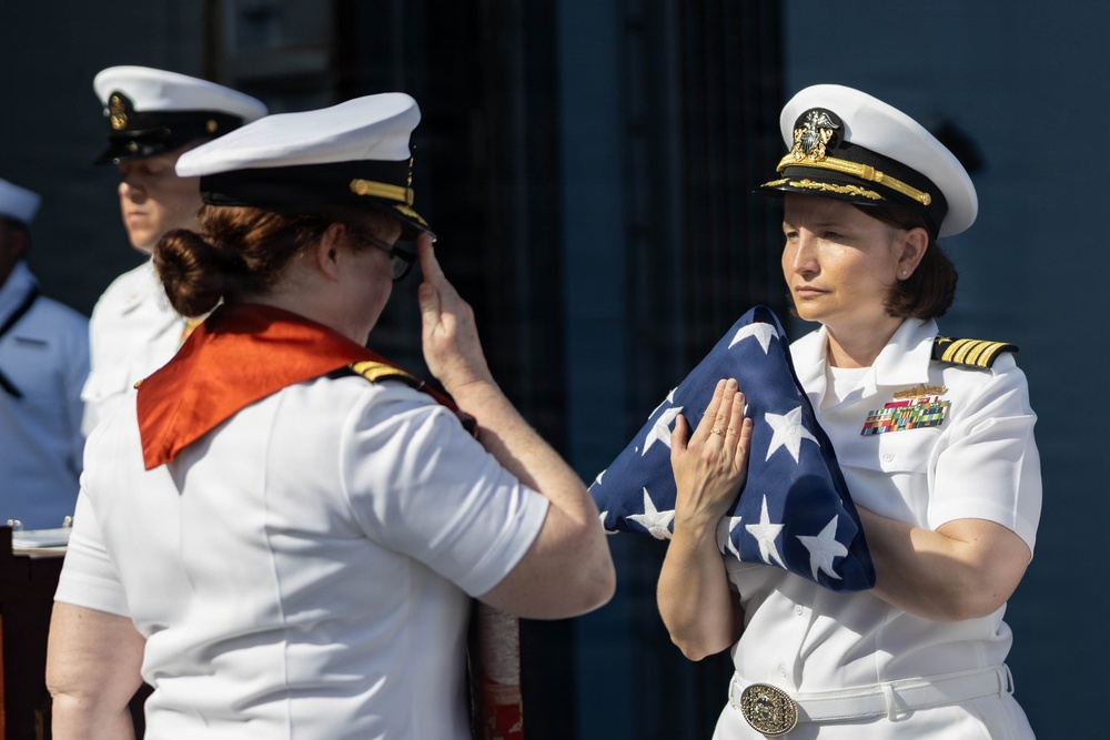 USS Kearsarge Holds a Burial at Sea Ceremony