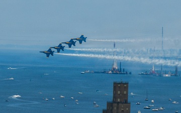 Blue Angels fly over Baltimore during SAIL250