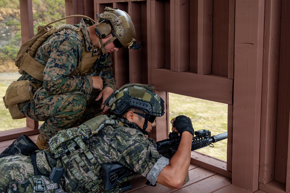 Multinational service members conduct live-fire training during RIMPAC