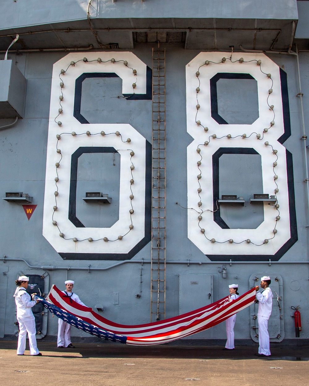 USS Nimitz Pulls Out of Naval Station Mayport