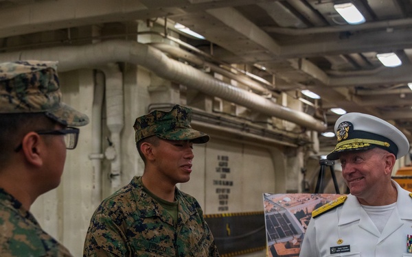 Members of the Baltimore Navy League tour USS Arlington (LPD 24) during SAIL 250 Maryland &amp; Airshow Baltimore
