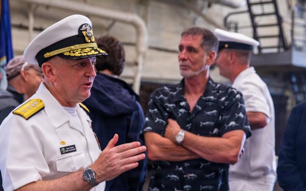 Members of the Baltimore Navy League tour USS Arlington (LPD 24) during SAIL 250 Baltimore &amp; Airshow Maryland