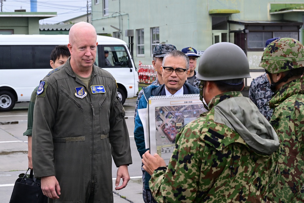 Valiant Shield 2026 - Lt General Carey visit to Matsushima Air Base