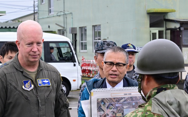 Valiant Shield 2026 - Lt General Carey visit to Matsushima Air Base
