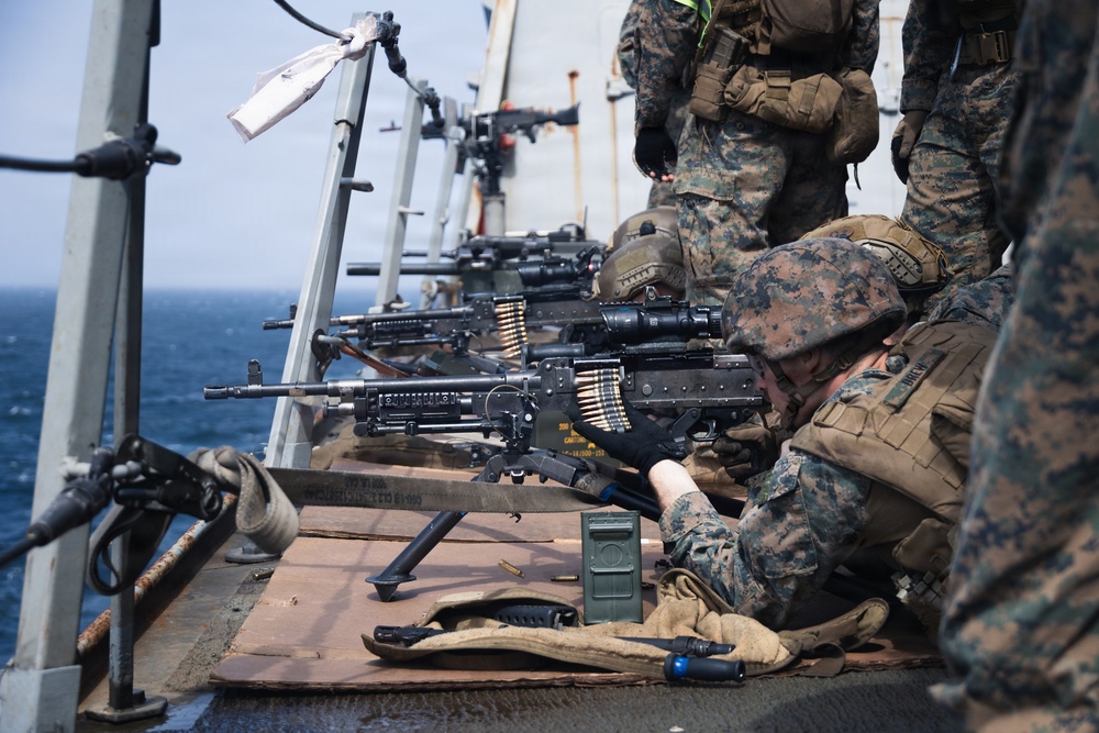 31st MEU | BLT 3/1 conducts live-fire deck shoot