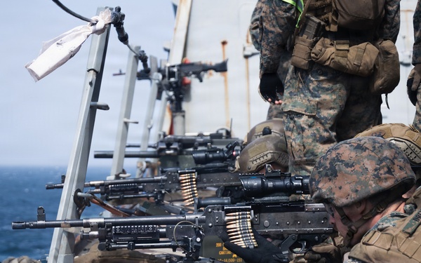 31st MEU | BLT 3/1 conducts live-fire deck shoot