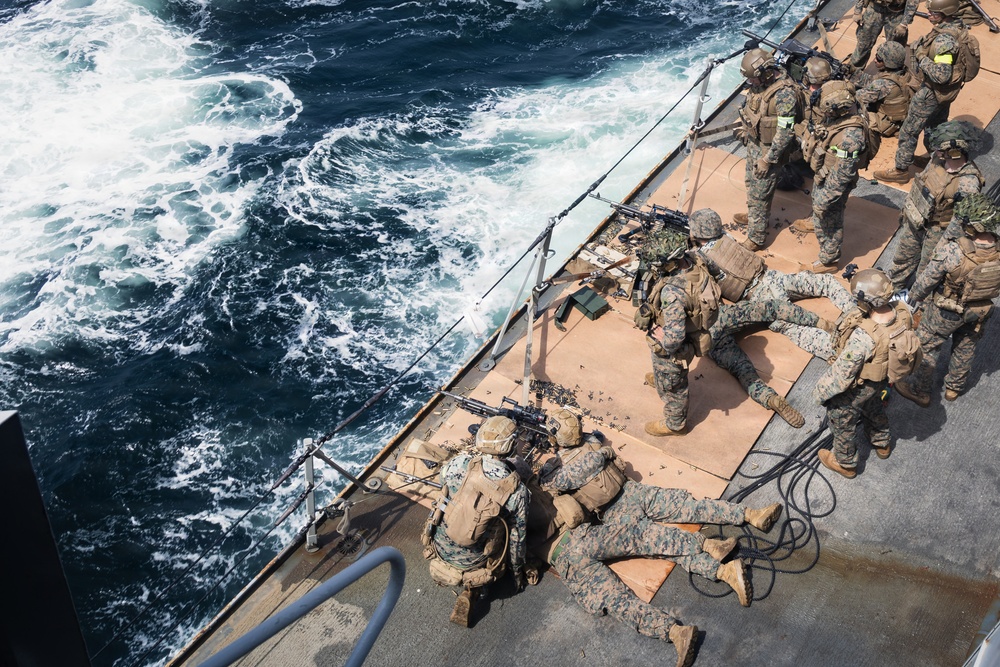 31st MEU | BLT 3/1 conducts live-fire deck shoot