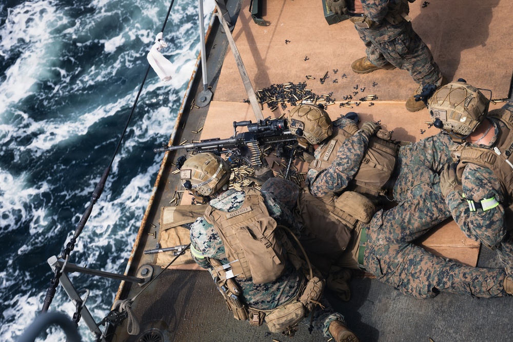 31st MEU | BLT 3/1 conducts live-fire deck shoot