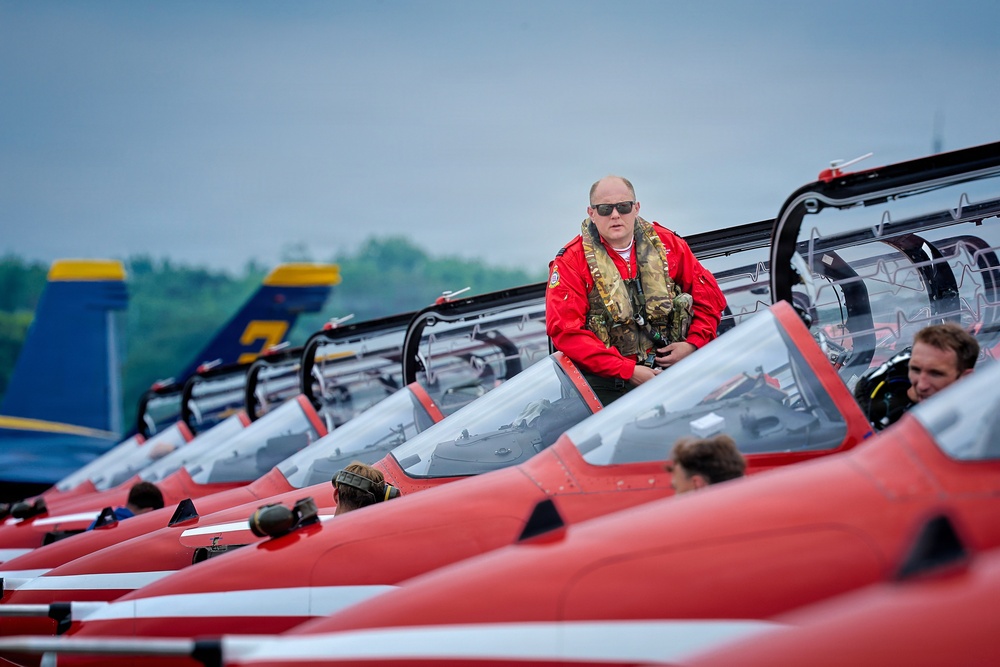Blue Angels, Red Arrows and F-16 Viper Demo Team prepare for SAIL250 Maryland