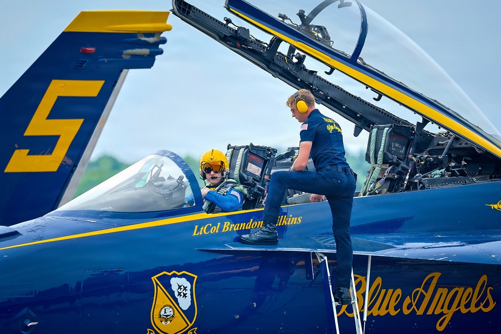 Blue Angels, Red Arrows and F-16 Viper Demo Team prepare for SAIL250 Maryland