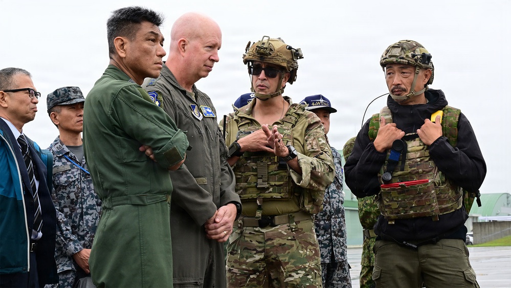 Valiant Shield 2026 - Lt General Carey visit to Matsushima Air Base