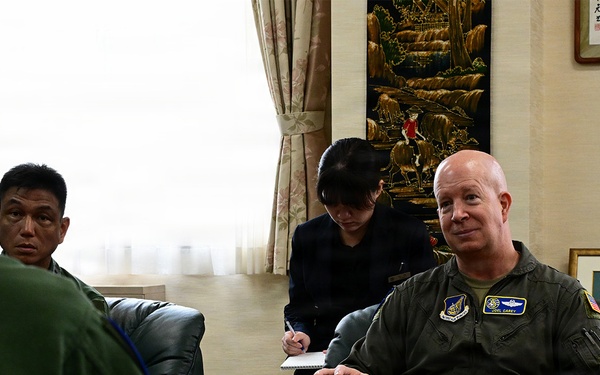 Valiant Shield 2026 - Lt General Carey visit to Matsushima Air Base