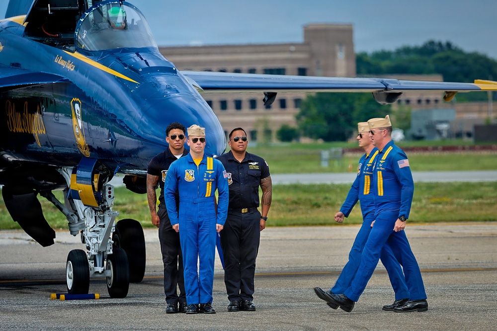 Blue Angels, Red Arrows and F-16 Viper Demo Team prepare for SAIL250 Maryland