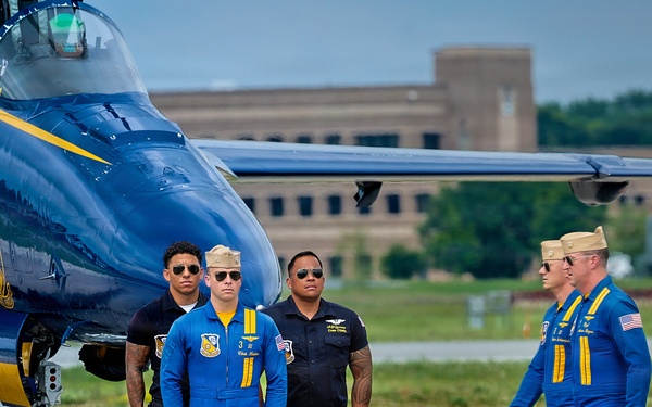 Blue Angels, Red Arrows and F-16 Viper Demo Team prepare for SAIL250 Maryland