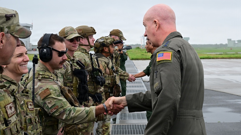 Valiant Shield 2026 - Lt General Carey visit to Matsushima Air Base