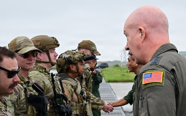 Valiant Shield 2026 - Lt General Carey visit to Matsushima Air Base