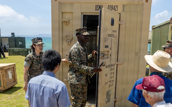 Freedom Banner 26: Local media and Japan Ground Self-Defense Force service members tour humanitarian assistance and disaster relief displays