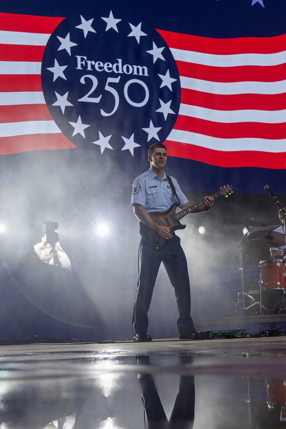 Service Members interact with attendees during the Great American State Fair