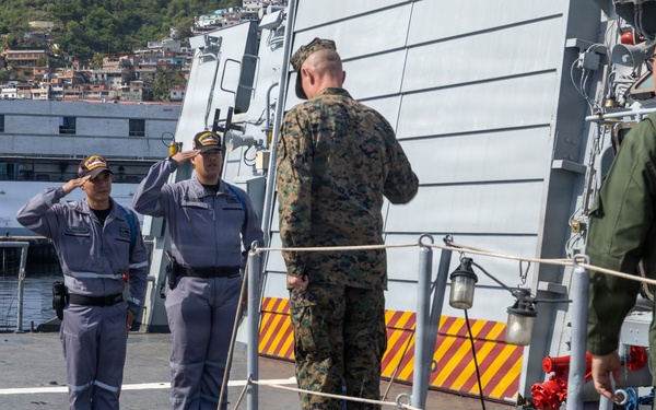 Maj. Gen. Jarrard visits La Guaira Port