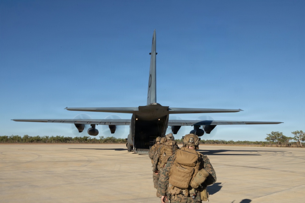 Exercise Diamond Storm 26: MRF-D Marines perform close air support drills with Australian aircraft